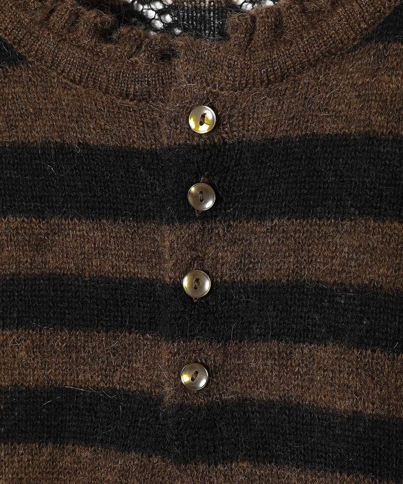 パーバーズ(PERVERZE)｜Thick Stripe Knit Cardigan ｜Forget-me