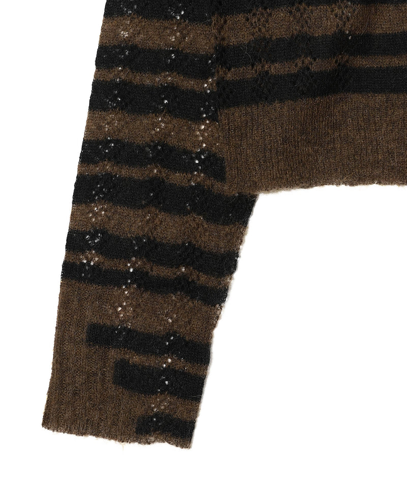 パーバーズ　perversカーディガン パーバーズ(PERVERZE)｜Thick Stripe Knit Cardigan ｜Forget-me