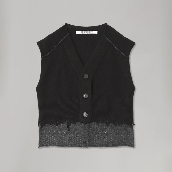 21SS PERVERZE Compact Crack Vest ベスト 美品 21SS PERVERZE Compact Crack Vest ベスト 美品