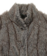 Paneled Reversible Fur Coat