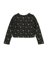 Floral Dot Knit Cardigan-PERVERZE-Forget-me-nots Online Store