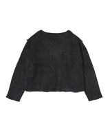 Wide Slit Argyle Line Cardigan