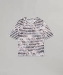 Paneled Fitted T-Shirt-PERVERZE-Forget-me-nots Online Store