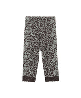 Lace-Trim Mid-Calf Shorts