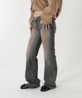 Low-Rise Slim-Wide Denim