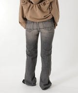 Low-Rise Slim-Wide Denim