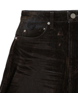 Flocky Denim Skirt