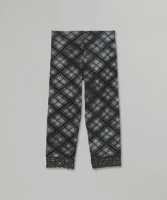 Lace-Trim Mid-Calf Shorts-PERVERZE-Forget-me-nots Online Store