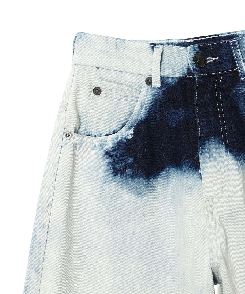 Wide Denim Jean - Waisted-Charles Jeffrey LOVERBOY-Forget-me-nots Online Store