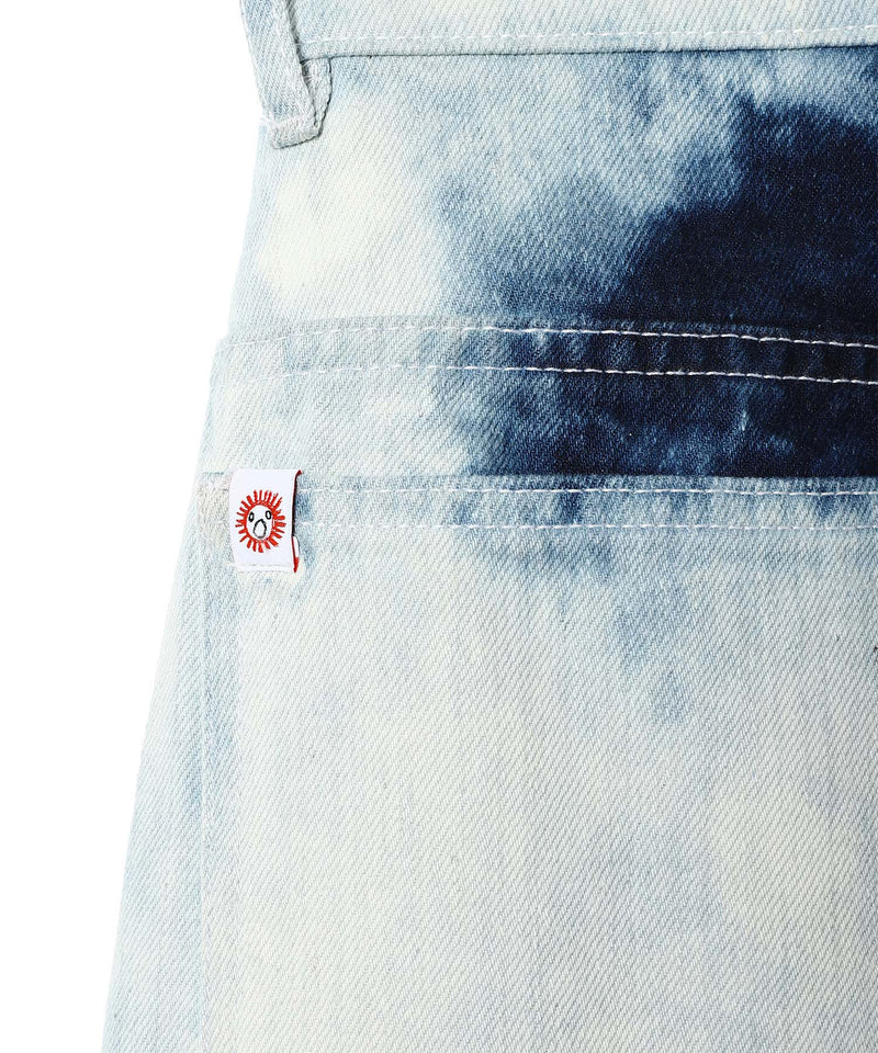 Wide Denim Jean - Waisted-Charles Jeffrey LOVERBOY-Forget-me-nots Online Store