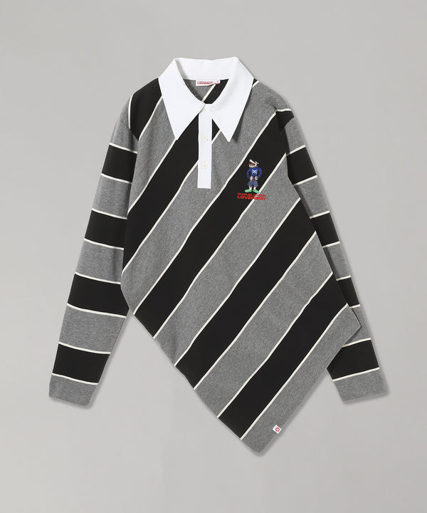 Topsy Turvy Rugby Polo-Charles Jeffrey LOVERBOY-Forget-me-nots Online Store