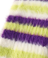 Fluffy Striped Gloves-Charles Jeffrey LOVERBOY-Forget-me-nots Online Store