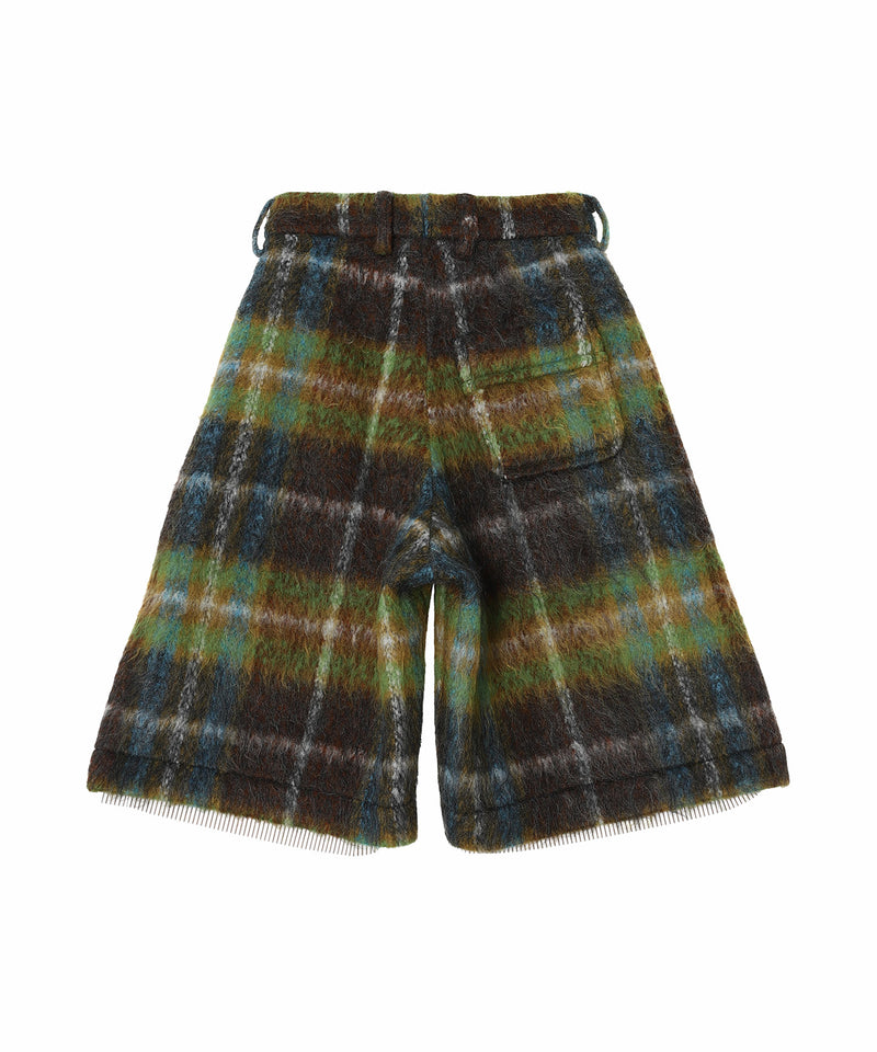 Wide Tailored Shorts Waisted-Charles Jeffrey Loverboy-Forget-me-nots Online Store