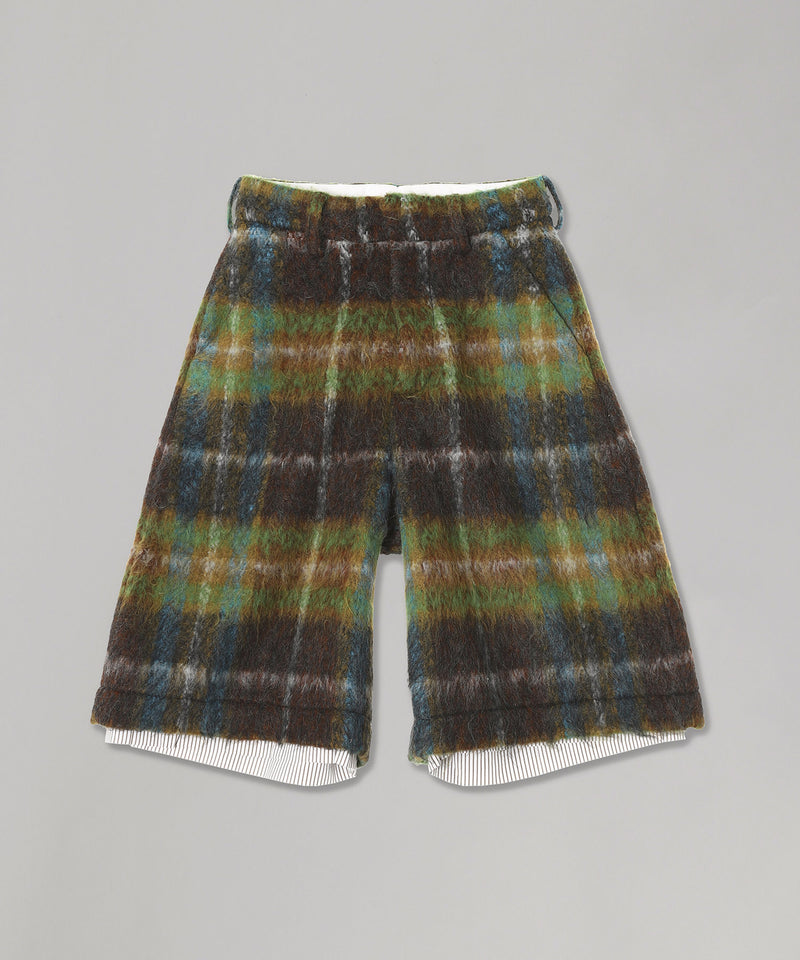 Wide Tailored Shorts Waisted-Charles Jeffrey Loverboy-Forget-me-nots Online Store