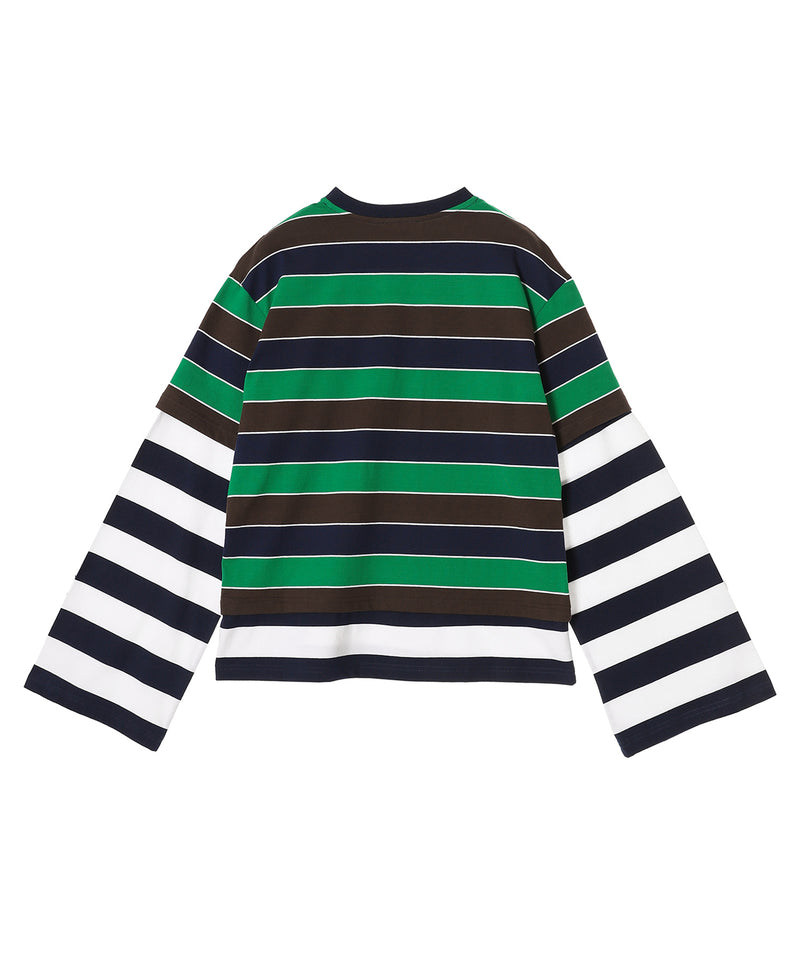 Patch Long Sleeve 2-In-1 Tee-Charles Jeffrey LOVERBOY-Forget-me-nots Online Store