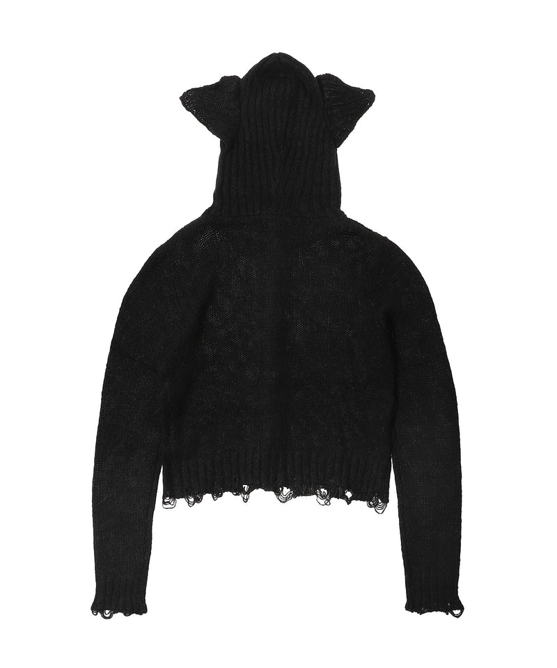 Ears Balaclava Cardi-Charles Jeffrey Loverboy-Forget-me-nots Online Store