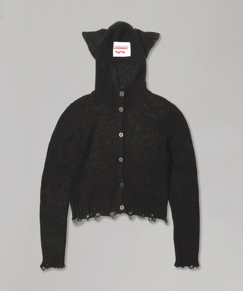 Ears Balaclava Cardi-Charles Jeffrey Loverboy-Forget-me-nots Online Store
