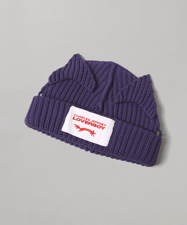 Chunky Ears Beanie-Charles Jeffrey Loverboy-Forget-me-nots Online Store