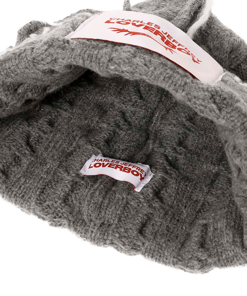 Loverboy Cable Beanie-Charles Jeffrey LOVERBOY-Forget-me-nots Online Store