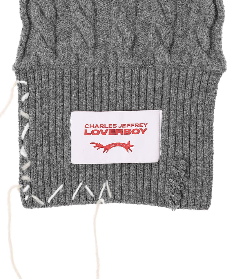 Cable Knit Scarf-Charles Jeffrey Loverboy-Forget-me-nots Online Store