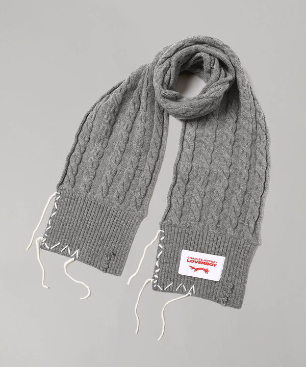 Cable Knit Scarf-Charles Jeffrey LOVERBOY-Forget-me-nots Online Store