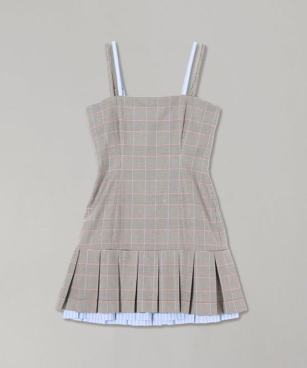Pleated Mini Dress-Charles Jeffrey LOVERBOY-Forget-me-nots Online Store