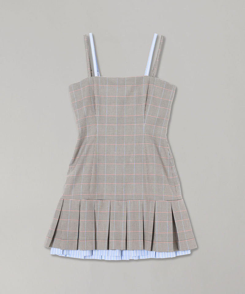Pleated Mini Dress-Charles Jeffrey LOVERBOY-Forget-me-nots Online Store