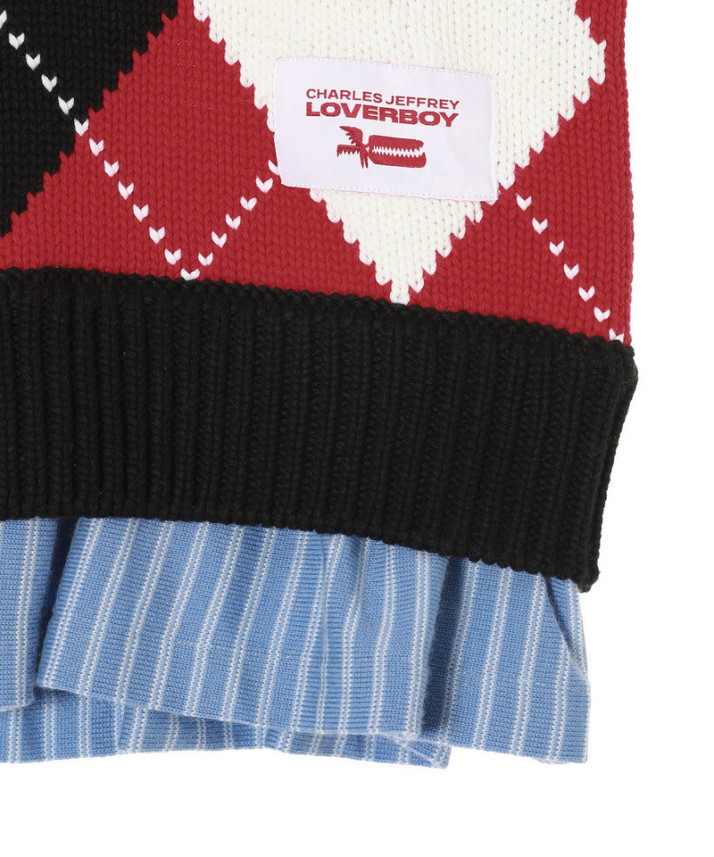 Smart Cropped Vest-Charles Jeffrey LOVERBOY-Forget-me-nots Online Store
