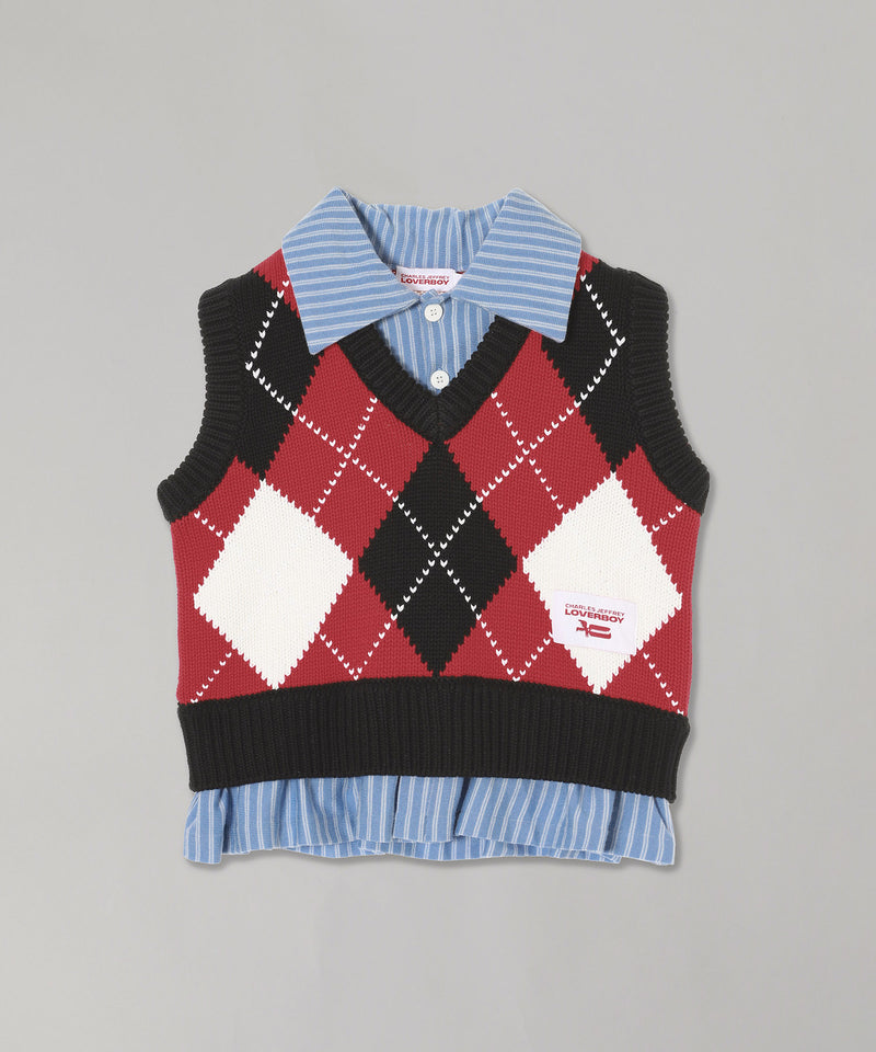 Smart Cropped Vest-Charles Jeffrey LOVERBOY-Forget-me-nots Online Store