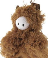 Cursed Highland Cow Plush Keychain