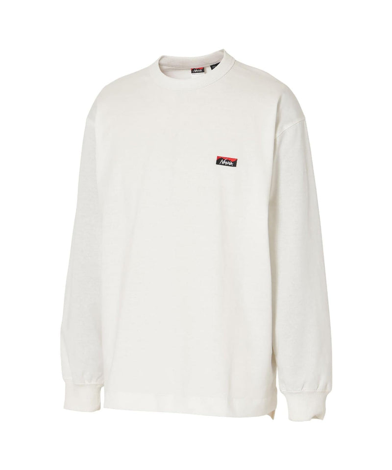 Eco Hybrid Box Logo Embroidery L/S Tee-NANGA-Forget-me-nots Online Store