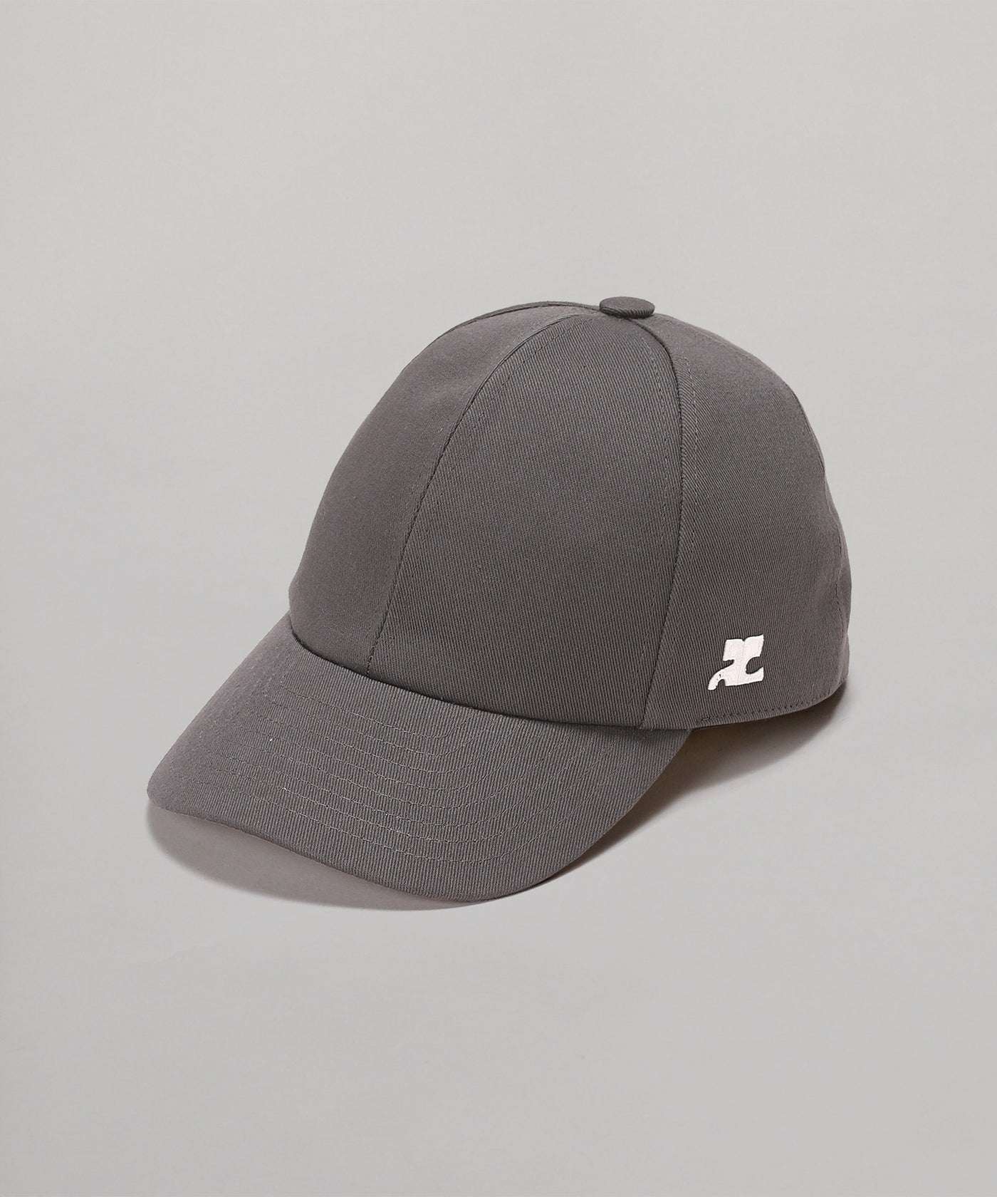 courreges クレージュ シグネチャー キャップ 帽子 刺繍 見易 ベージュ 