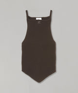 Rib Knit Pointy Tank Top-courrèges-Forget-me-nots Online Store