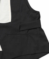 Crossing Belt Waist Coat-PERVERZE-Forget-me-nots Online Store