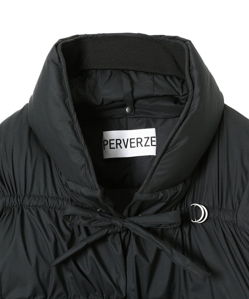 String Multiple Midi Down Jacket-PERVERZE-Forget-me-nots Online Store