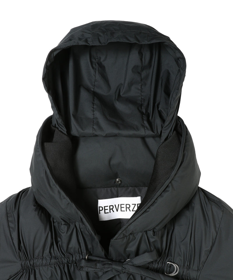 String Multiple Midi Down Jacket-PERVERZE-Forget-me-nots Online Store