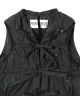 String Multiple Down Vest-PERVERZE-Forget-me-nots Online Store