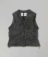 String Multiple Down Vest-PERVERZE-Forget-me-nots Online Store