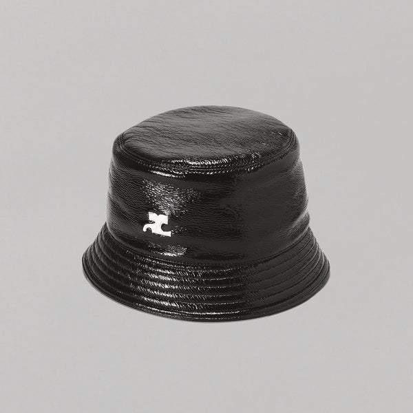 COURREGES クレージュ Logo ロゴ Bucket Hat バケットハット クレージュ(courrèges)|Signature Vinyl Bucket Hat