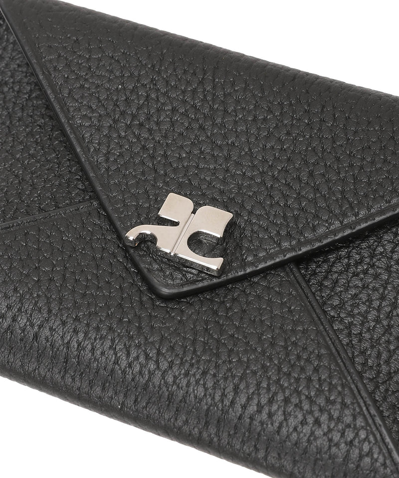 Ac Stud Grained Leather Cardholder-courrèges-Forget-me-nots Online Store