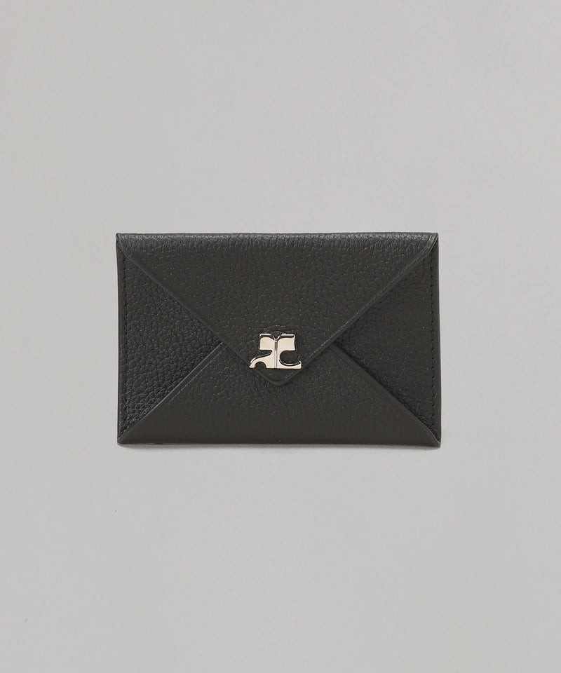 Ac Stud Grained Leather Cardholder-courrèges-Forget-me-nots Online Store