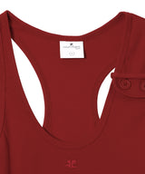 Double Buckle 90S Rib Tank Top-courrèges-Forget-me-nots Online Store