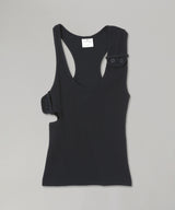 Double Buckle 90S Rib Tank Top-courrèges-Forget-me-nots Online Store