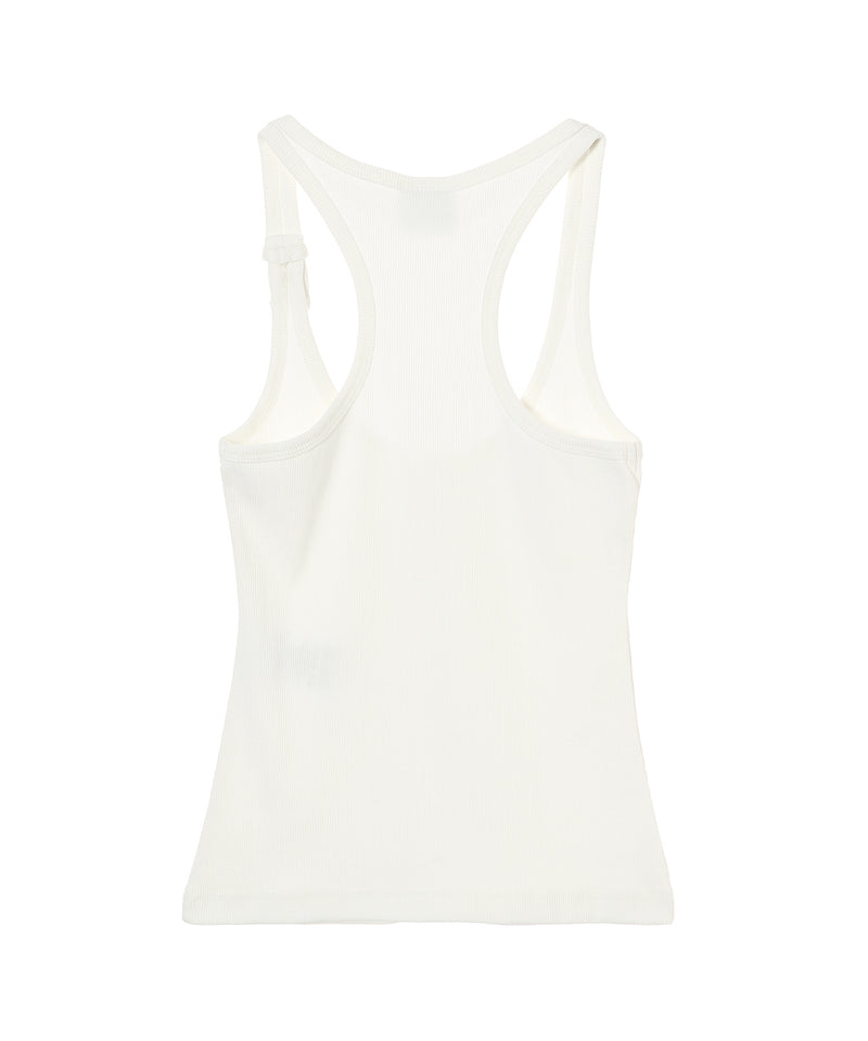 Buckle 90S Rib Tank Top-courrèges-Forget-me-nots Online Store