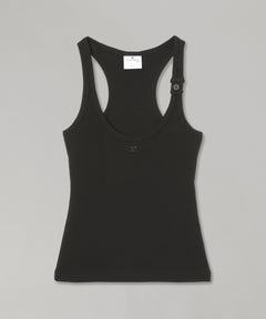 Buckle 90S Rib Tank Top-courrèges-Forget-me-nots Online Store
