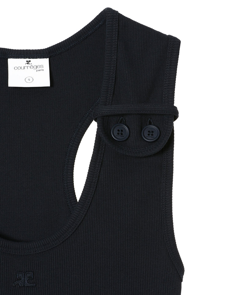 Double Buckle 90S Rib Dress-courrèges-Forget-me-nots Online Store