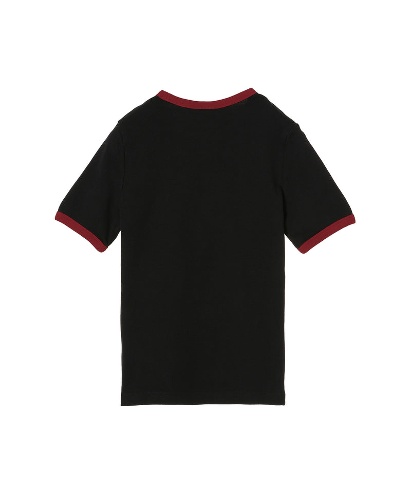 Signature Contrast T-Shirt-courrèges-Forget-me-nots Online Store