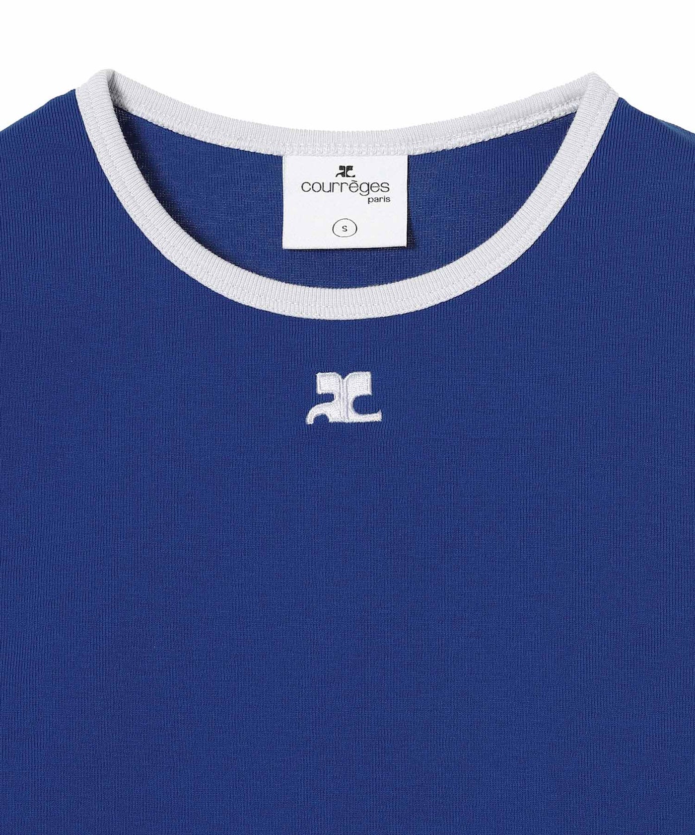 Tシャツ・カットソー COURREGES REEDITION CONTRAST T-SHIRT Courrèges Reedition Contrast Cotton T-shirt | White