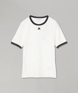 Signature Contrast T-Shirt-courrèges-Forget-me-nots Online Store