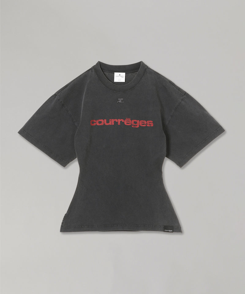 Belted Printed Stone T-Shirt-courrèges-Forget-me-nots Online Store